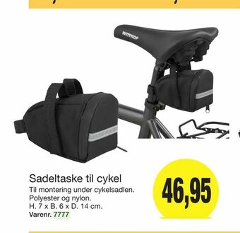Harald Nyborg Sadeltaske til cykel tilbud