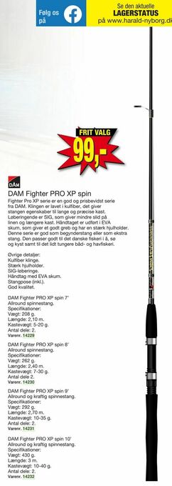 Harald Nyborg DAM Fighter PRO XP spin tilbud