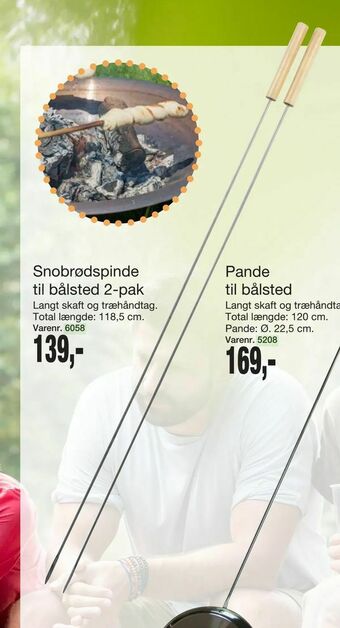 Harald Nyborg Snobrødspinde til bålsted 2-pak tilbud