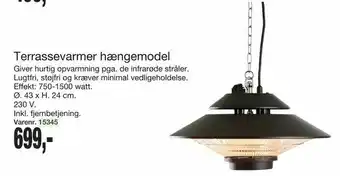 Harald Nyborg Terrassevarmer hængemodel tilbud