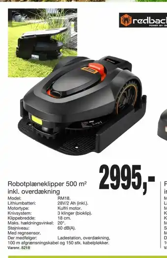 Harald Nyborg Robotplæneklipper 500 m2 inkl. overdækning tilbud