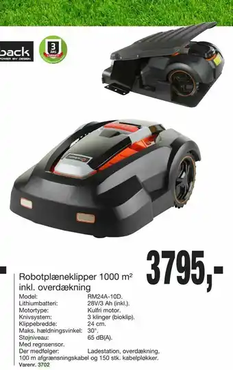 Harald Nyborg Robotplæneklipper 1000 m2 inkl. overdækning tilbud