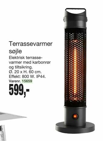 Harald Nyborg Terrassevarmer søjle tilbud