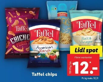 Lidl Taffel chips tilbud
