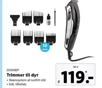 Lidl ZOOFARIⓇ Trimmer til dyr tilbud