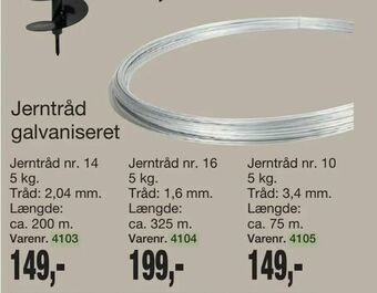 Harald Nyborg Jerntråd galvaniseret tilbud