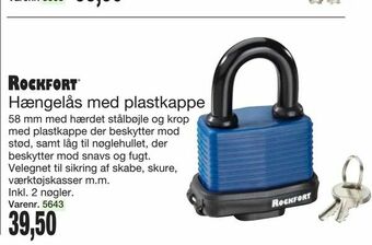 Harald Nyborg Hængelås med plastkappe tilbud