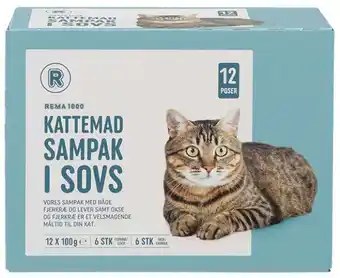 REMA 1000 Kattemad i sovs, 1200 g tilbud