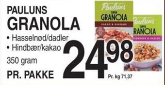 ABC Lavpris PAULUNS GRANOLA tilbud