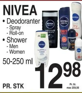 ABC Lavpris NIVEA • Deodoranter • Shower tilbud