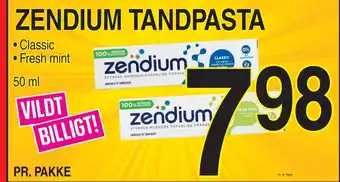 ABC Lavpris ZENDIUM TANDPASTA tilbud