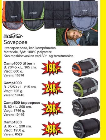 Harald Nyborg Camp out sovepose tilbud