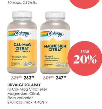 Matas Solaray kosttilskud tilbud