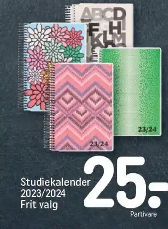 Studiekalender 2023/2024 Frit valg