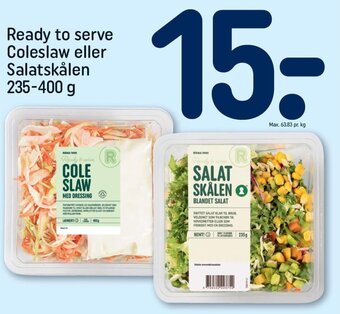 REMA 1000 Ready to serve Coleslaw eller Salatskålen tilbud