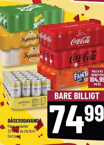 Løvbjerg DÅSESODAVAND tilbud