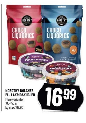Løvbjerg NORDTHY BOLCHER EL. LAKRIDSKUGLER tilbud