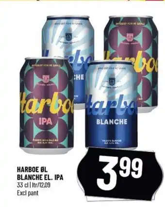 Løvbjerg HARBOE ØL BLANCHE EL. IPA 33 cl tilbud
