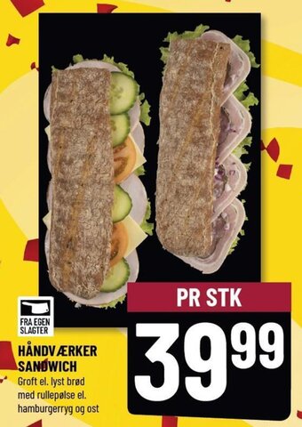 Løvbjerg HÅNDVÆRKER SANDWICH tilbud