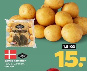 Samsø kartofler 1500 g. Danmark.