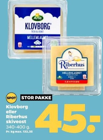 Klovborg eller Riberhus skiveost