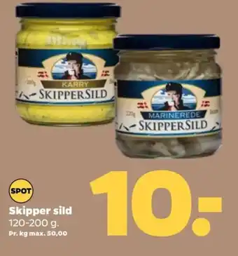 Skipper sild 120-200 g.