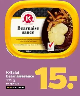 Netto K-Salat bearnaisesauce 325 g. tilbud