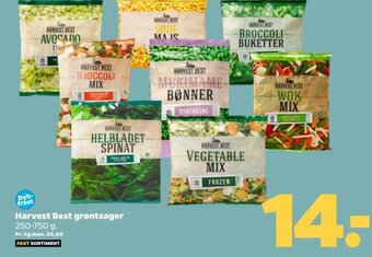 Netto Harvest Best grøntsager tilbud