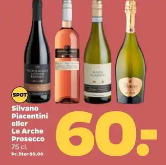 Netto Silvano Piacentini eller Le Arche Prosecco 75 cl. tilbud