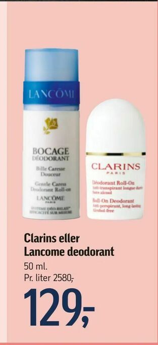 Clarins eller Lancome deodorant