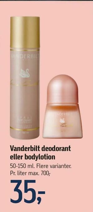 Vanderbilt deodorant eller bodylotion
