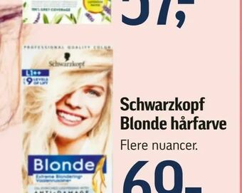 Føtex Schwarzkopf Blonde hårfarve tilbud