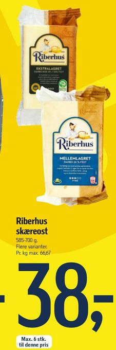 Føtex Riberhus skæreost tilbud