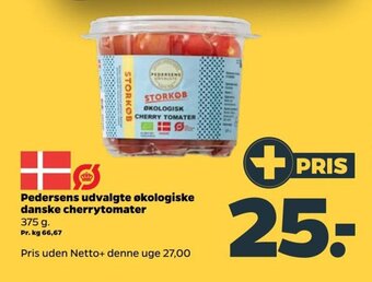 Netto Pedersens udvalgte økologiske danske cherrytomater tilbud