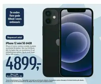 Føtex iPhone 12 mini 5G 64GB tilbud