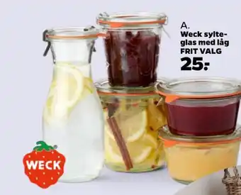 Weck sylte-glas med låg
