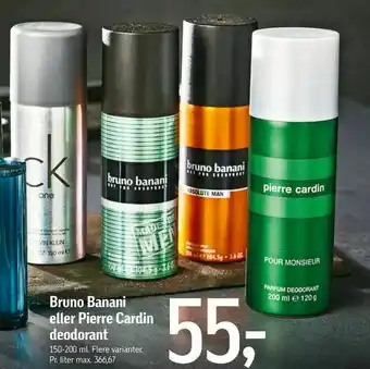 Føtex Bruno Banani eller Pierre Cardin deodorant tilbud