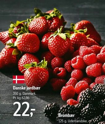 Føtex Danske jordbær tilbud