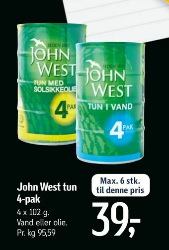 Føtex John West tun tilbud