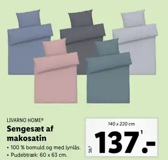 Lidl LIVARNO HOMEⓇ Sengesæt af makosatin tilbud