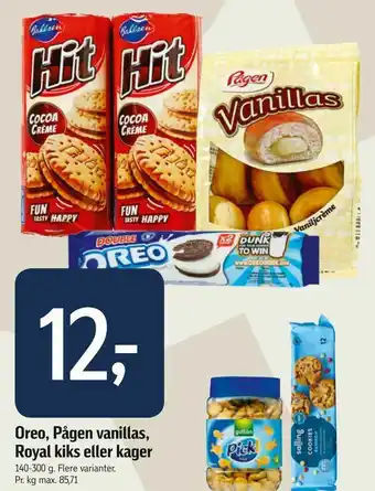Føtex Oreo, Pågen vanillas, Royal kiks eller kager tilbud