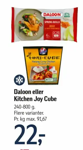 Føtex Daloon eller Kitchen Joy Cube tilbud