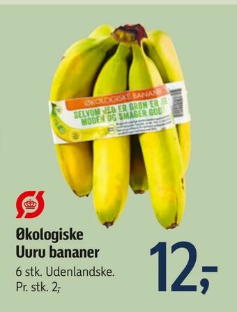 Føtex Økologiske Uuru bananer tilbud