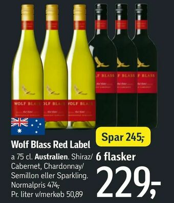 Føtex Wolf Blass Red Label tilbud
