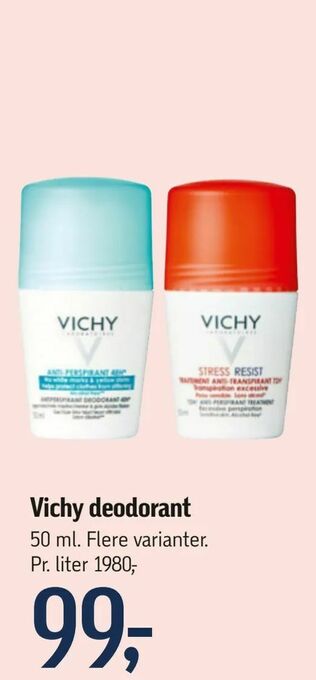 Føtex Vichy deodorant tilbud