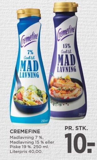MENY CREMEFINE tilbud