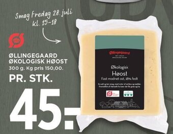 MENY ØLLINGEGAARD ØKOLOGISK HØOST tilbud