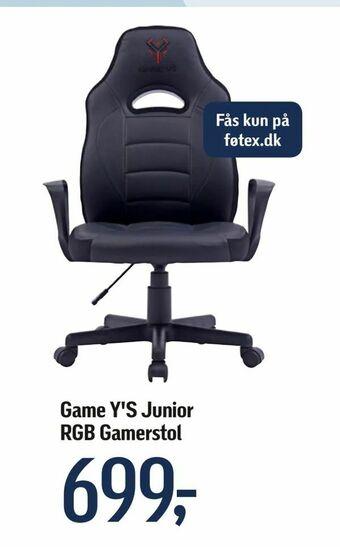Game Y'S Junior RGB Gamerstol