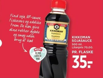 MENY KIKKOMAN SOJASAUCE 500 ml. tilbud