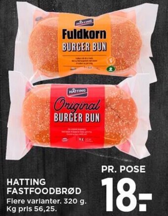 MENY HATTING FASTFOODBRØD tilbud